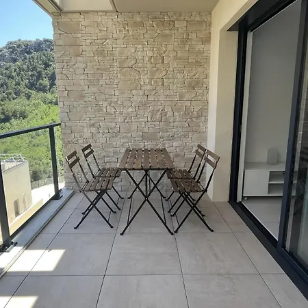 Lägenhet Modern 2 Bedroom With Pool And Sea View & Parking Èze